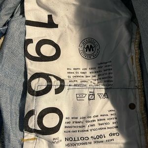 GAP 1969 STRAIGHT weathered blue jeans 38 x 32